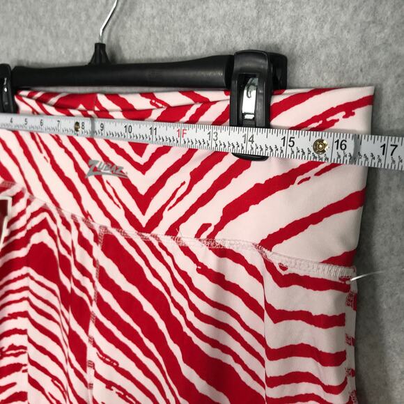 Zubaz Leggings Womens XL Red‎ Wisconsin Badgers Performance Active Tight Zebra - Picture 8 of 9